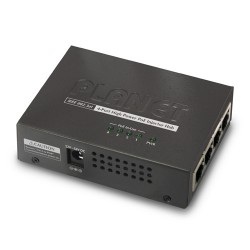 HPOE-460 - 4-Port IEEE 802.3at High Power over Ethernet Injector Hub